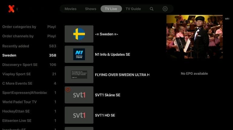 Apple TV IPTVX SvenskIPTV Steg 4