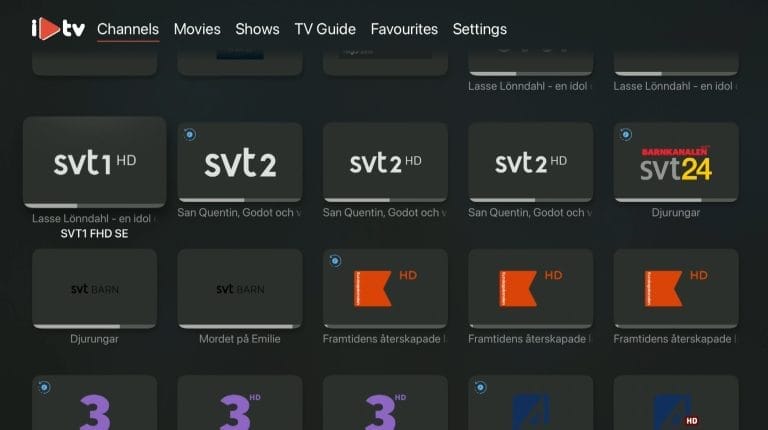Apple TV iPlayTV SvenskIPTV Steg 5