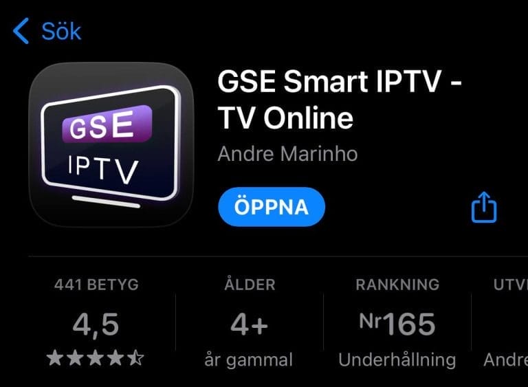 GSE Smart IPTV Online Logo SvenskIPTV