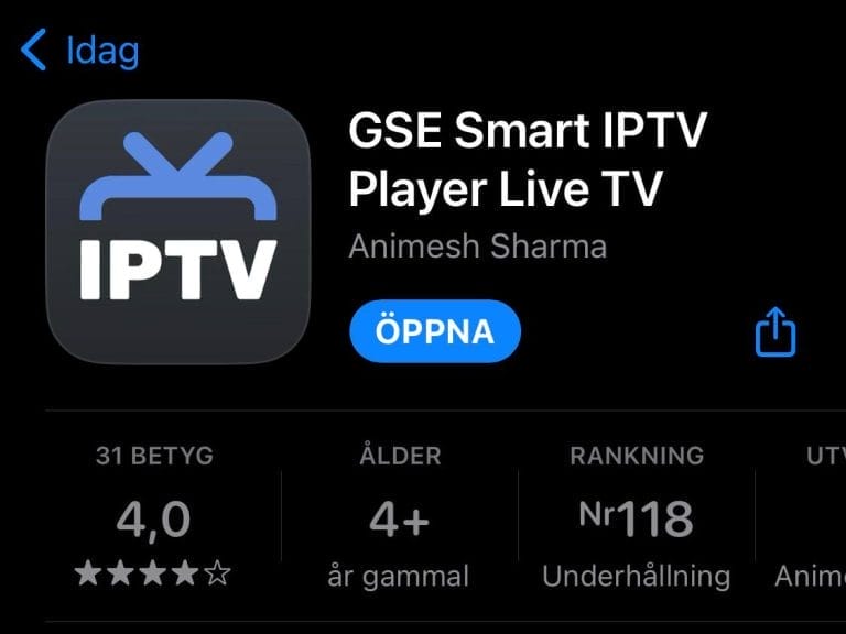GSE Smart IPTV Player Logo SvenskIPTV